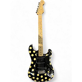 Used Fender Used Fender Artist Series Buddy Guy Polka Dot Stratocaster Black With White Polka Dots Solid Body Electric Guitar