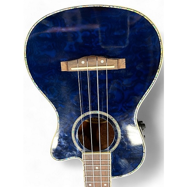 Used Mitchell Used Mitchell MU80XCE-QAB-BL Blue Ukulele