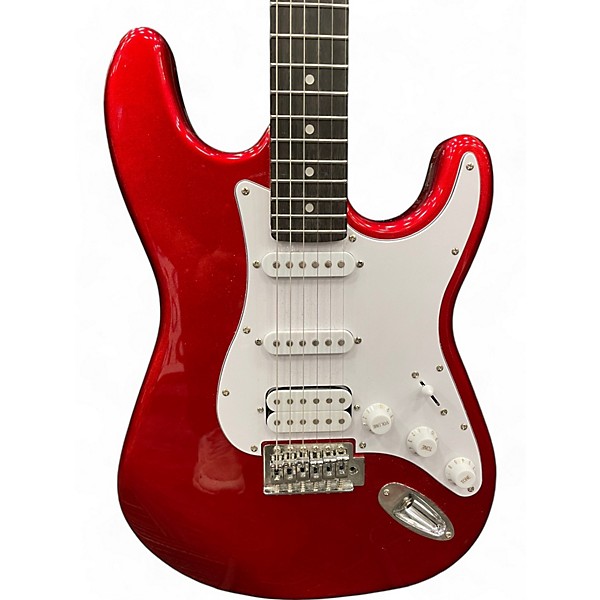 Used Donner Used Donner Standard Series S Style Candy Apple Red Solid Body Electric Guitar