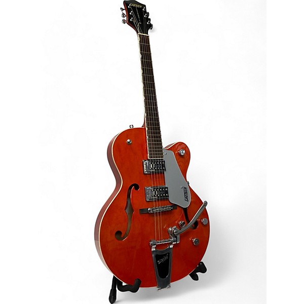 Used Gretsch Guitars Used Gretsch Guitars G5120 Electromatic Orange Hollow Body Electric Guitar