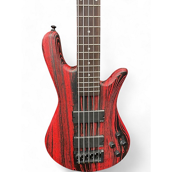 Used Spector Used Spector ns pulse II 5 cinder red Electric Bass Guitar