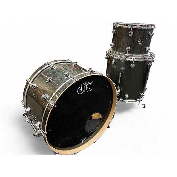 Used DW Used DW 3 Piece PERFORMER Black Ice Drum Kit