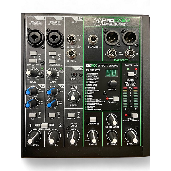 Used Mackie profx6 Powered Mixer