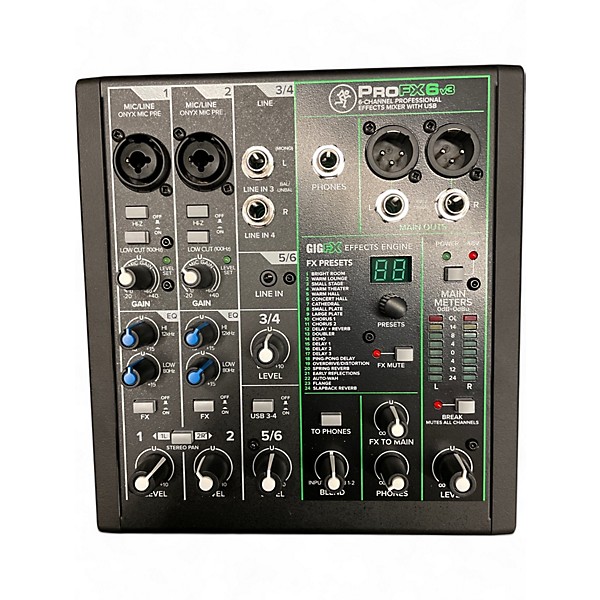 Used Mackie profx6 Powered Mixer