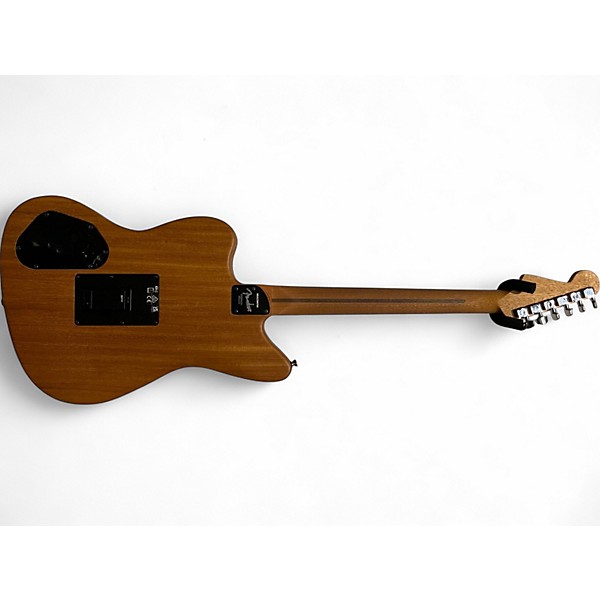 Used Fender Acoustasonic Jazzmaster sunburst Acoustic Electric Guitar