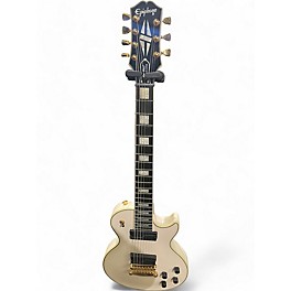 Used Epiphone Used Epiphone Matt Heafy Les Paul Custom 7 BONE WHITE Solid Body Electric Guitar