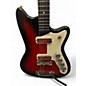 Vintage Silvertone 1479 Bobcat Red Burst Solid Body Electric Guitar
