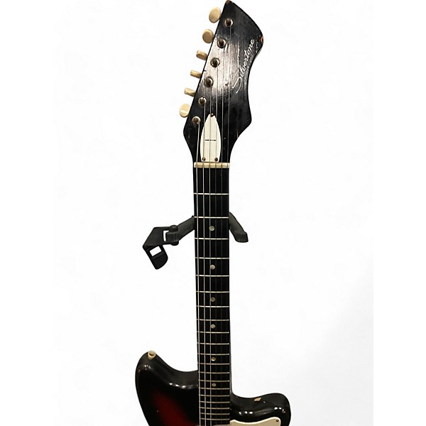 Vintage Silvertone 1479 Bobcat Red Burst Solid Body Electric Guitar
