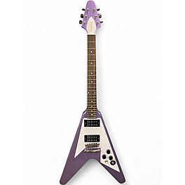 Used Epiphone 1979 flying V Purple sparkle Solid Body Electric Guitar