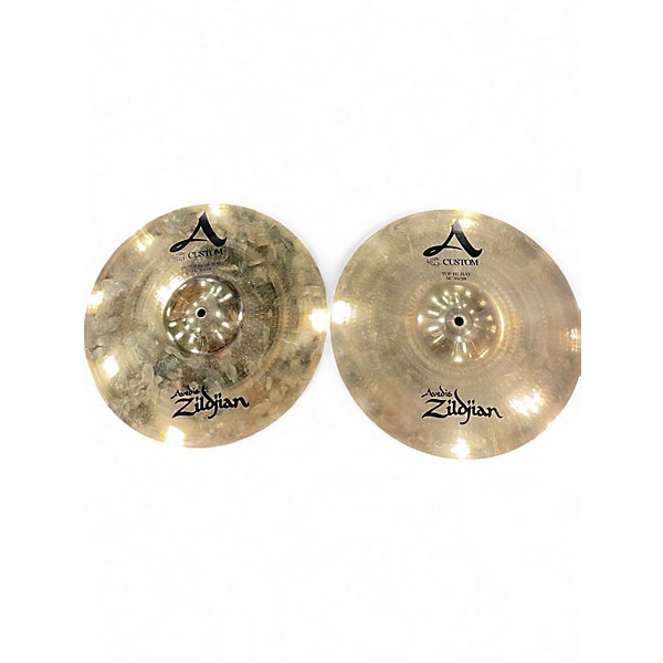 Used Zildjian Used Zildjian 14in Avedis A CUSTOM Hi Hat Pair Cymbal