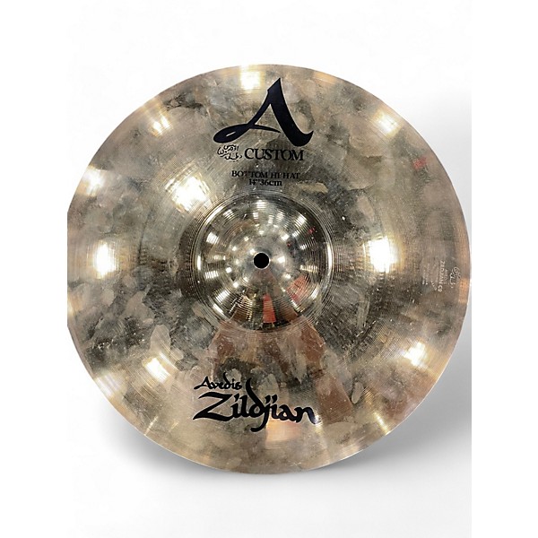 Used Zildjian Used Zildjian 14in Avedis A CUSTOM Hi Hat Pair Cymbal