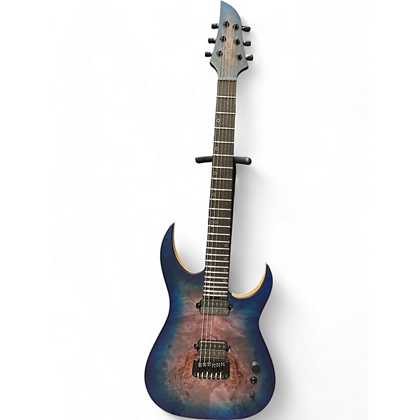 Used Schecter Guitar Research Used Schecter Guitar Research KM6 MKIII Blue Burst Solid Body Electric Guitar