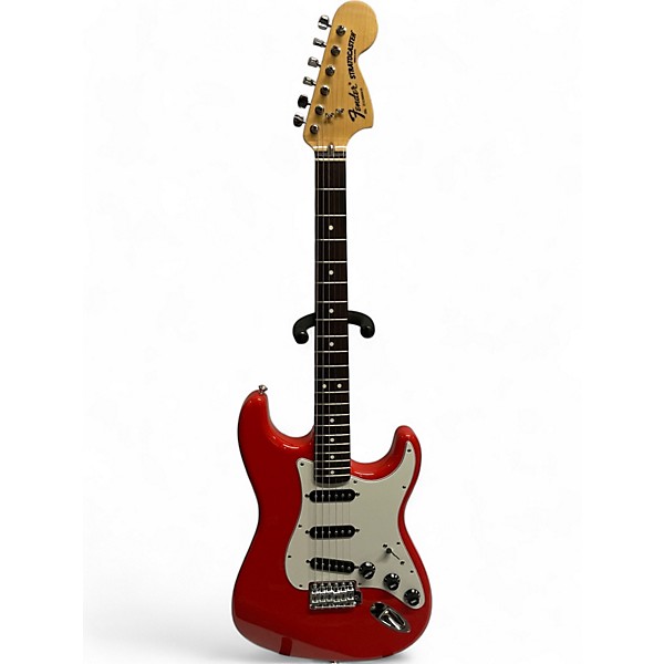 Used Fender Used Fender MIJ Limited International Color Stratocaster Morroco Red Solid Body Electric Guitar