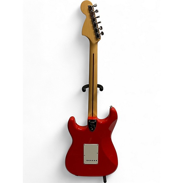 Used Fender Used Fender MIJ Limited International Color Stratocaster Morroco Red Solid Body Electric Guitar