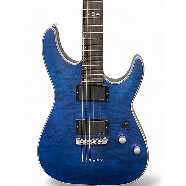 Used Schecter Guitar Research Used Schecter Guitar Research C1 Platinum Blue Solid Body Electric Guitar