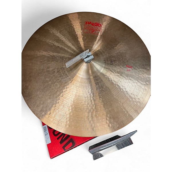 Used 2021 Paiste 24in 2002 Ride Cymbal