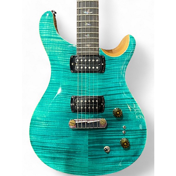 Used PRS Used PRS SE Custom 24 Turquoise Solid Body Electric Guitar