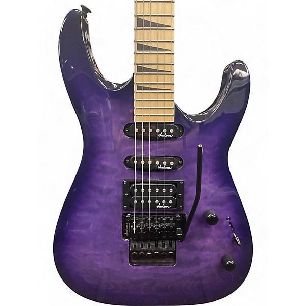 Used Jackson Used Jackson JS34Q Dinky Trans Purple Solid Body Electric Guitar