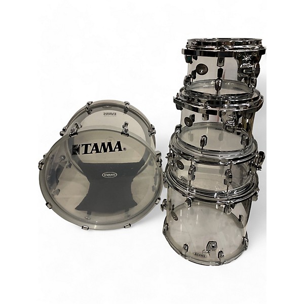 Used TAMA 5 Piece Silverstar Mirage Acrylic Drum Kit