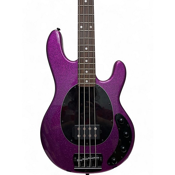 Used Sterling by Music Man Used Sterling by Music Man Ray34 Purple sparkle Electric Bass Guitar