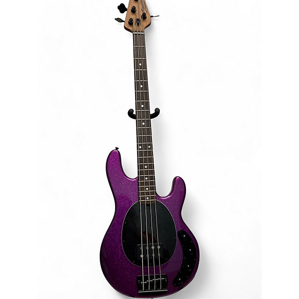 Used Sterling by Music Man Used Sterling by Music Man Ray34 Purple sparkle Electric Bass Guitar