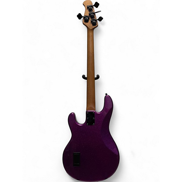 Used Sterling by Music Man Used Sterling by Music Man Ray34 Purple sparkle Electric Bass Guitar