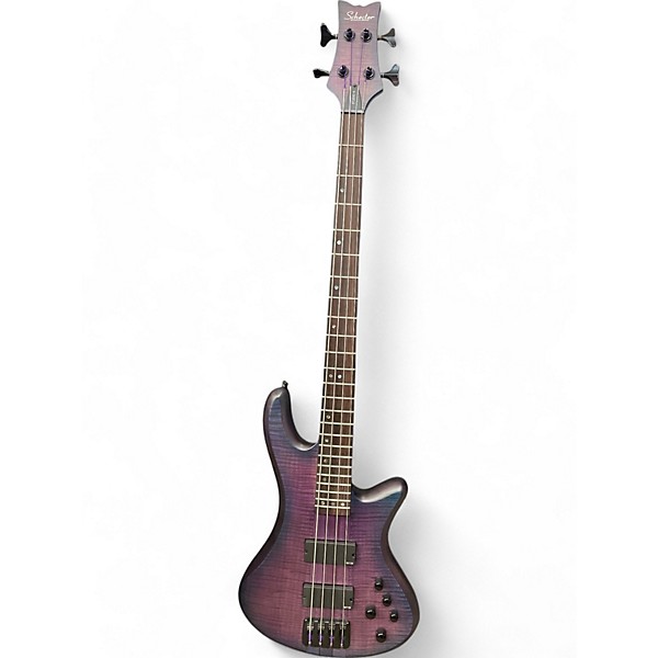 Used Schecter Guitar Research Used Schecter Guitar Research Stiletto Studio 4 Transparent Purple Electric Bass Guitar