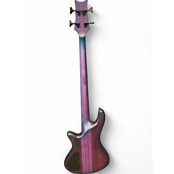 Used Schecter Guitar Research Used Schecter Guitar Research Stiletto Studio 4 Transparent Purple Electric Bass Guitar