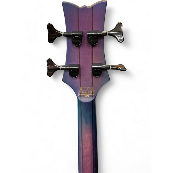 Used Schecter Guitar Research Used Schecter Guitar Research Stiletto Studio 4 Transparent Purple Electric Bass Guitar