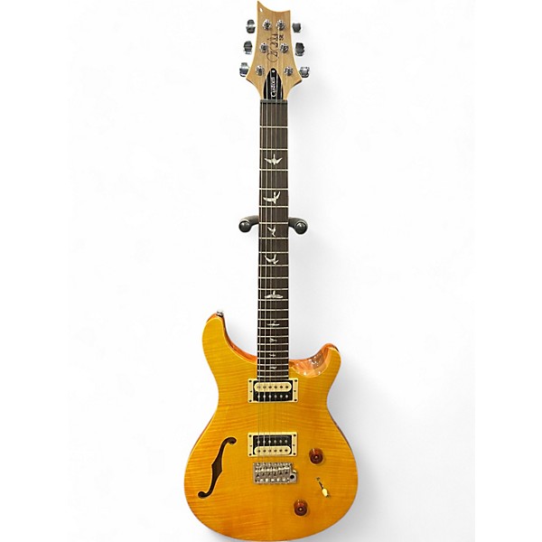 Used PRS Used PRS SE Custom 22 Semi-Hollowbody Yellow Hollow Body Electric Guitar