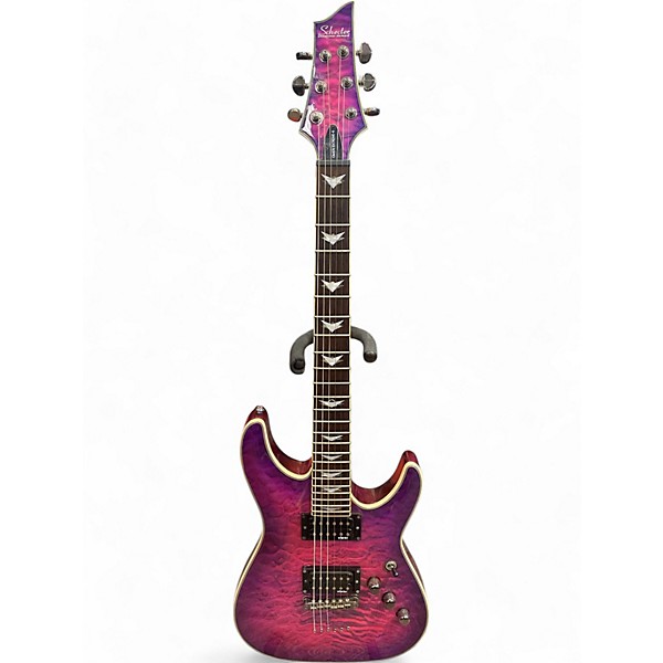 Used Schecter Guitar Research Used Schecter Guitar Research Omen Extreme 6 electric magenta Solid Body Electric Guitar