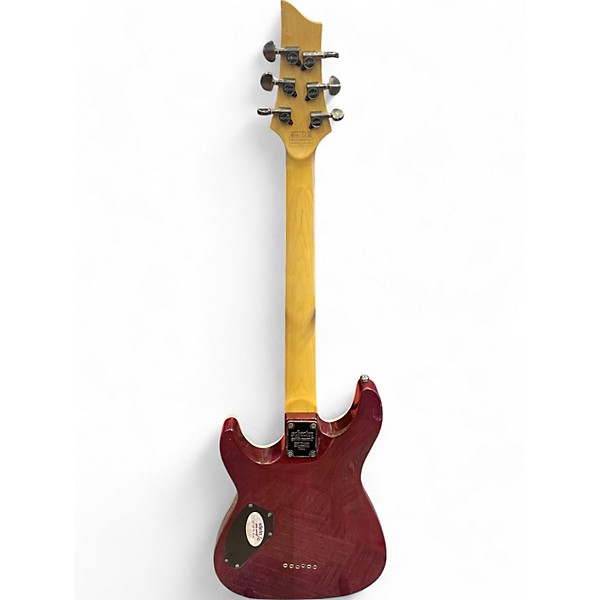 Used Schecter Guitar Research Used Schecter Guitar Research Omen Extreme 6 electric magenta Solid Body Electric Guitar