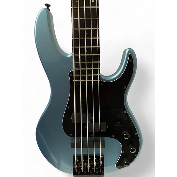 Used ESP LTD AP5 Metallic Blue Electric Bass Guitar