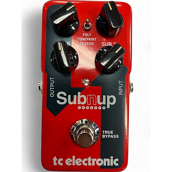 Used TC Electronic Sub N Up Octaver Effect Pedal