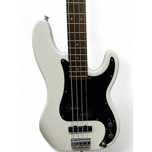 Used Squier Affinity Precision Bass Olympic White Electric Bass Guitar