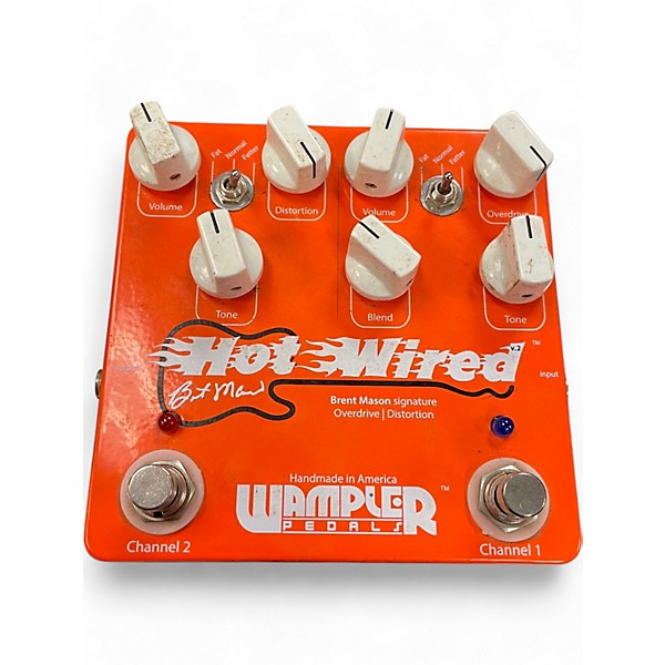 Used Wampler BRENT MASON SIGNATURE OVERDIRVE AND DISTORTION Effect Pedal