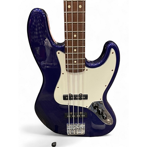 Used Fender Standard Jazz Bass Midnight Blue Electric Bass Guitar