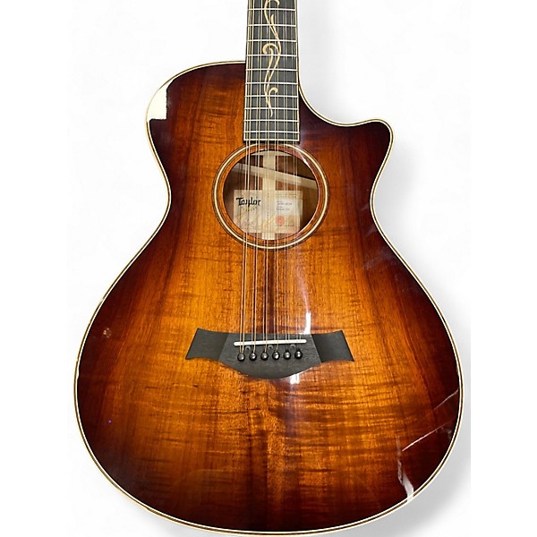 Used Taylor K62CE 2 Color Sunburst 12 String Acoustic Electric Guitar