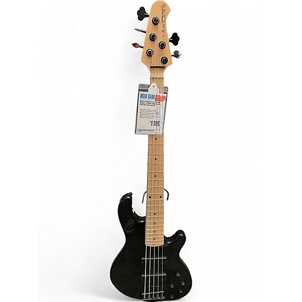 Used Lakland 55-02 Skyline Series 5 String Trans Black Electric Bass Guitar