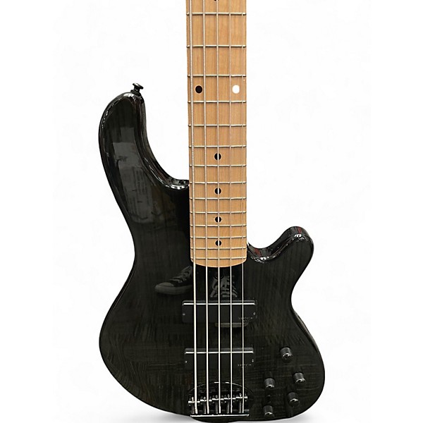 Used Lakland 55-02 Skyline Series 5 String Trans Black Electric Bass Guitar