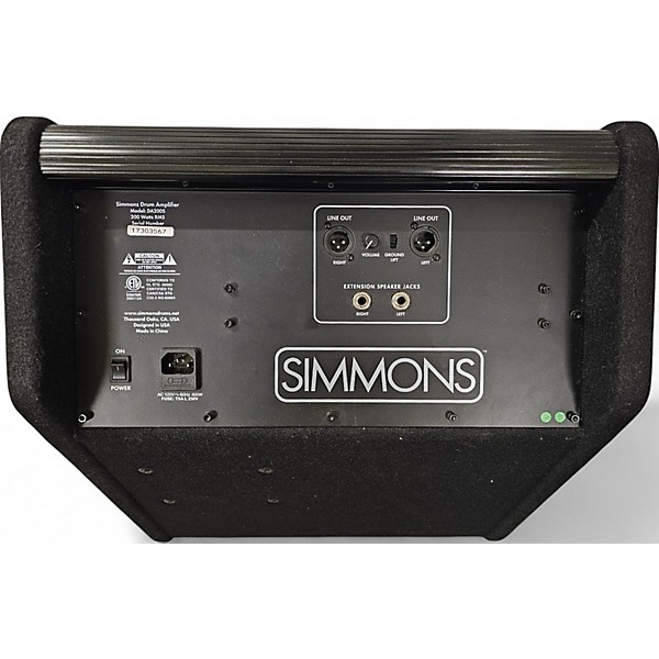 Used Simmons DA200S 200W Drum Amplifier