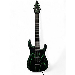 Used Jackson Used Jackson Jackson Pro Series Dinky DK Modern Ash FR7 Baked Green BLACK AND GREEN Solid Body Electric Guitar