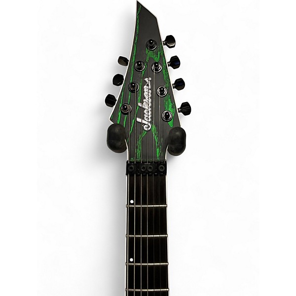 Used Jackson Used Jackson Jackson Pro Series Dinky DK Modern Ash FR7 Baked Green BLACK AND GREEN Solid Body Electric Guitar