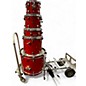 Used SPL 5 Piece Unity II Red Drum Kit thumbnail