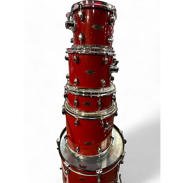 Used SPL 5 Piece Unity II Red Drum Kit