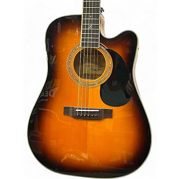 Used Zager Used Zager zad-50ce/vs Sunburst Acoustic Electric Guitar