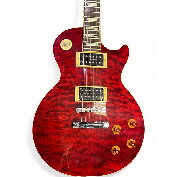 Used Epiphone Used Epiphone Les Paul Classic Quilt Cherry Red Solid Body Electric Guitar