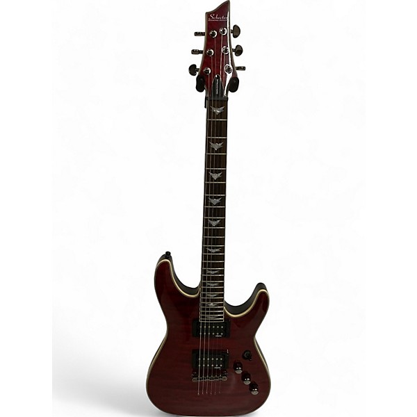 Used Schecter Guitar Research Used Schecter Guitar Research Omen Extreme 6 Crimson Red Trans Solid Body Electric Guitar