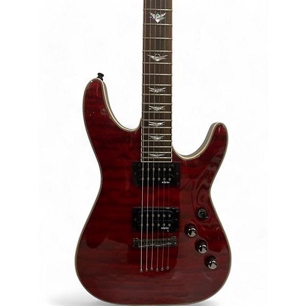 Used Schecter Guitar Research Used Schecter Guitar Research Omen Extreme 6 Crimson Red Trans Solid Body Electric Guitar