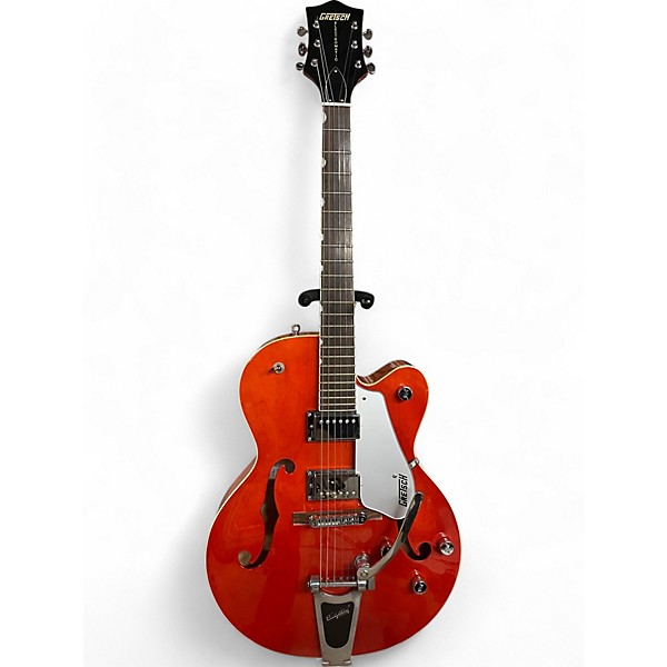 Used Gretsch Guitars Used Gretsch Guitars G5420T Electromatic Orange Hollow Body Electric Guitar